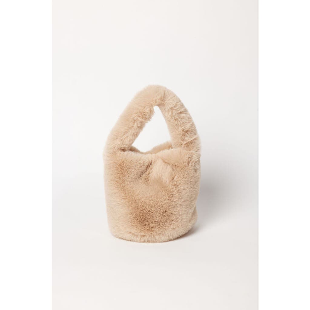Hat Attack Faux Fur Mini Bag In Brown