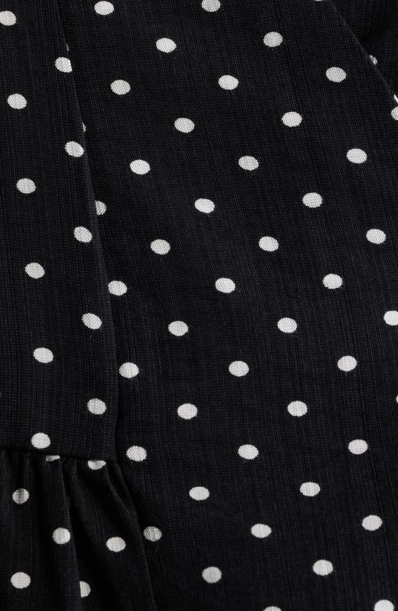 Loveappella Polka Dot Wrap Top, Alternate, color, 