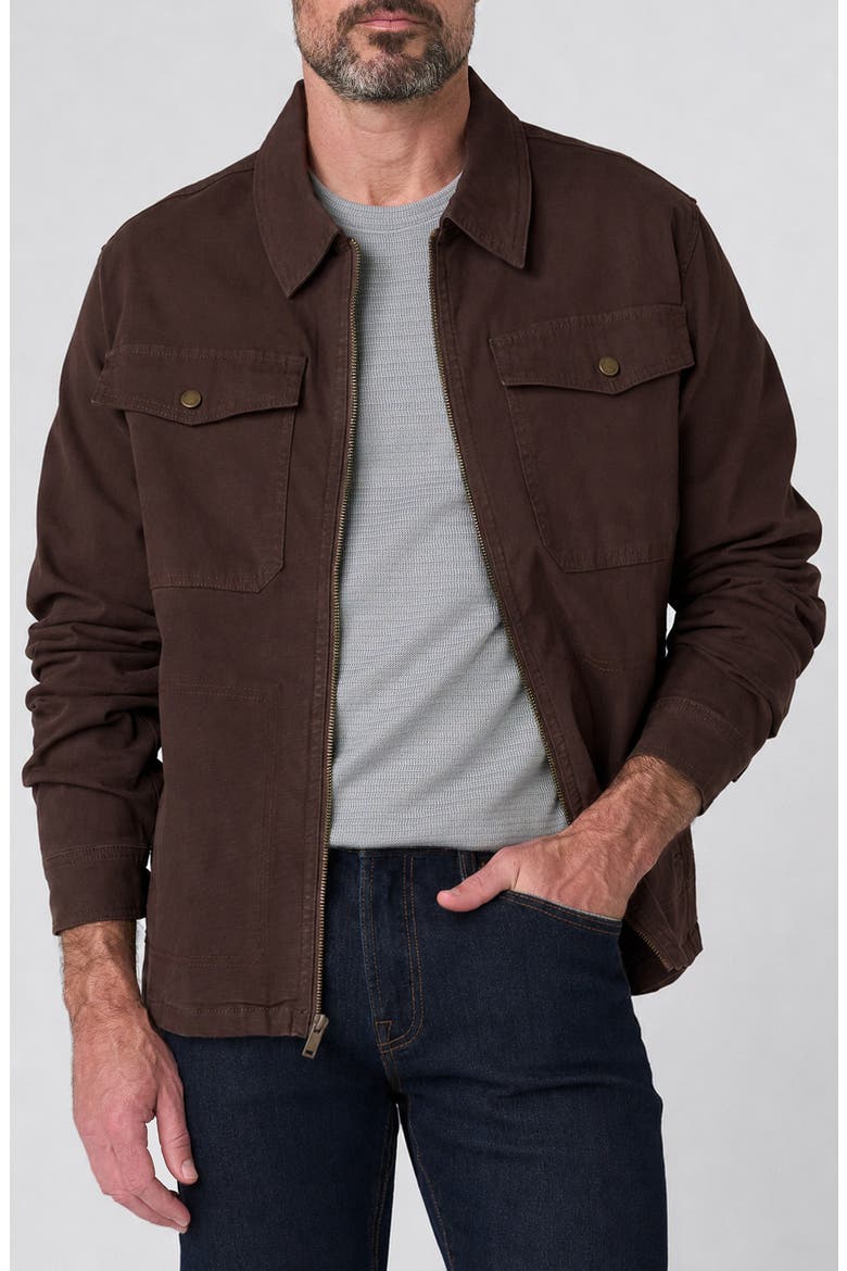 Zip Jacket, Main, color, BROWN