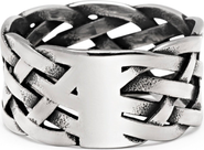 Nialaya Woven Chain Ring