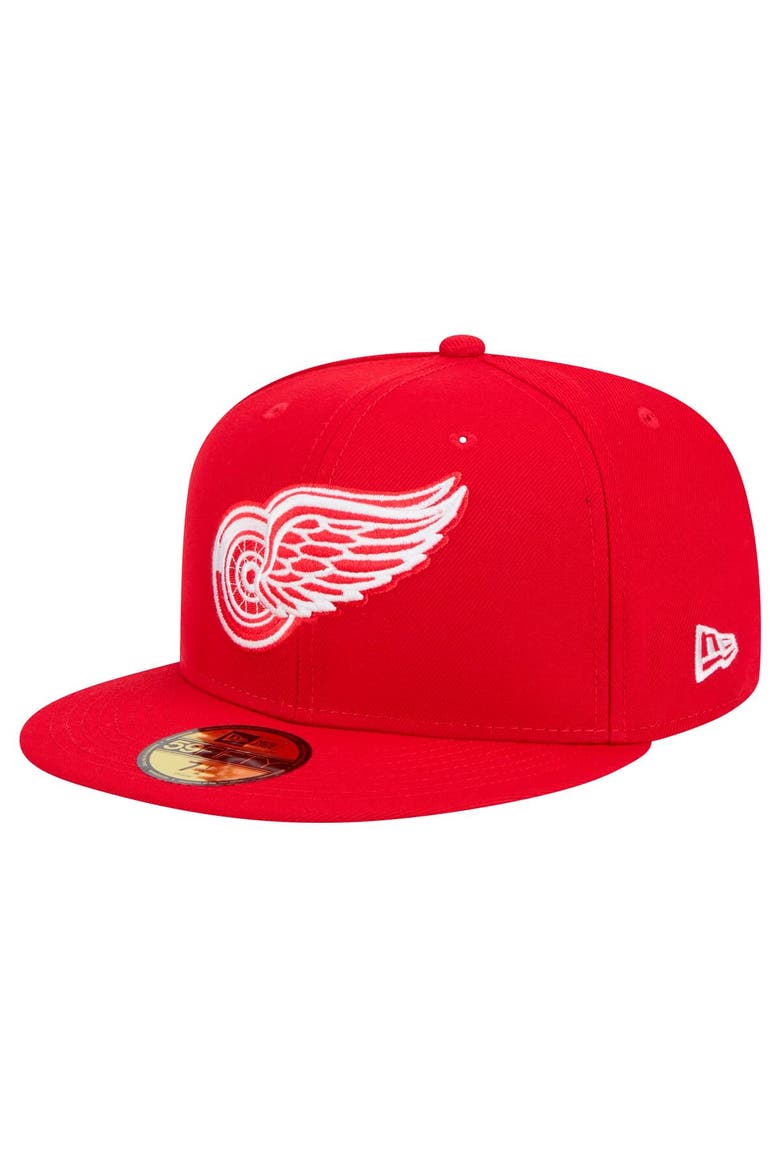 Men's New Era Red Detroit Red Wings Core 59FIFTY Fitted Hat, Main, color, Red