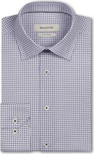 Bugatchi James OoohCotton® Geo Print Button-Up Shirt