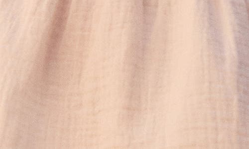 Mango Cotton Peplum Top In Pink