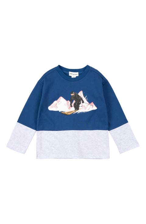 Kids' Ski Slope Colorblock Cotton Sweatshirt (Toddler & Little Kid)