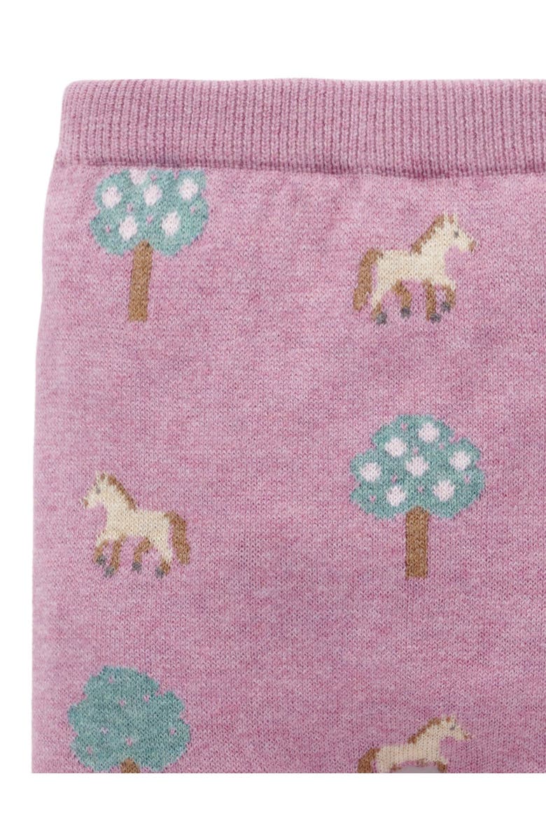 Purebaby On The Farm Leggings, Alternate, color, Orchard Jacquard