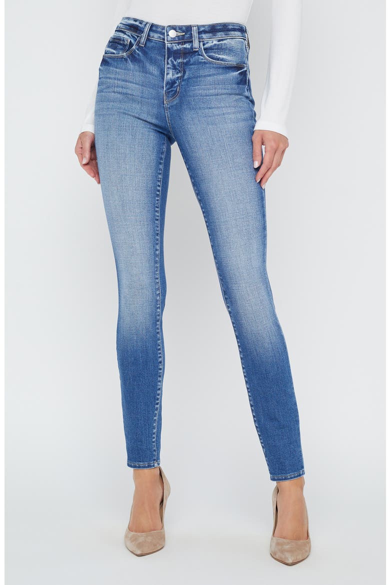 Marguerite High Waist Skinny Jeans, Main, color, HAMPTON