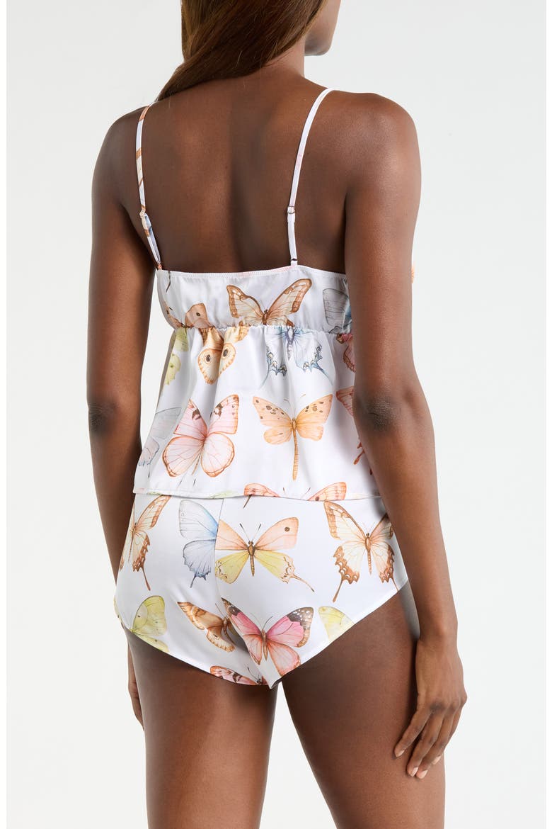 Print Camisole & Shorts Set, Alternate, color, PASTEL WINGS