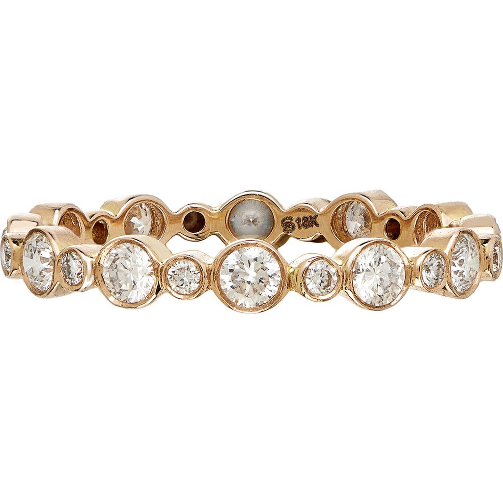 Sethi Couture Aurelia Diamond Bezel Ring In Yellow Gold