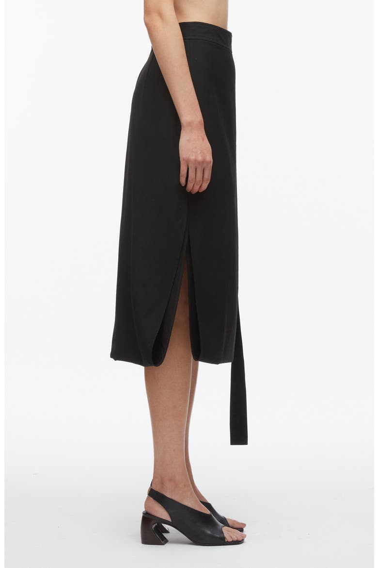 Endless Loop Midi Skirt, Alternate, color, BLACK