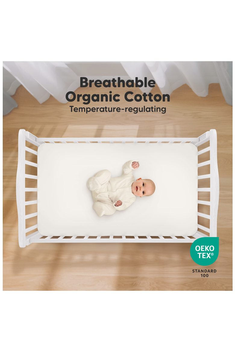Soothe Fitted Crib Sheet, Alternate, color, Meadow