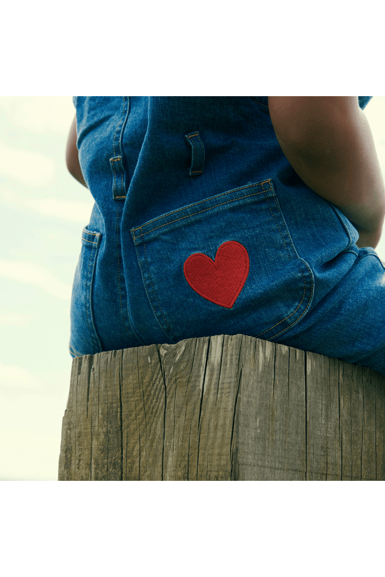 Denim Overalls, Alternate, color, Love Print