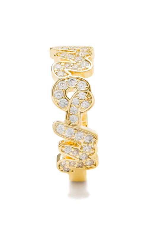Kate Spade New York Mom Pavé Cubic Zirconia Hoop Earrings In Gold