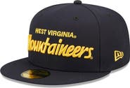 New Era Men's New Era Navy West Virginia Mountaineers Script Original 59FIFTY Fitted Hat