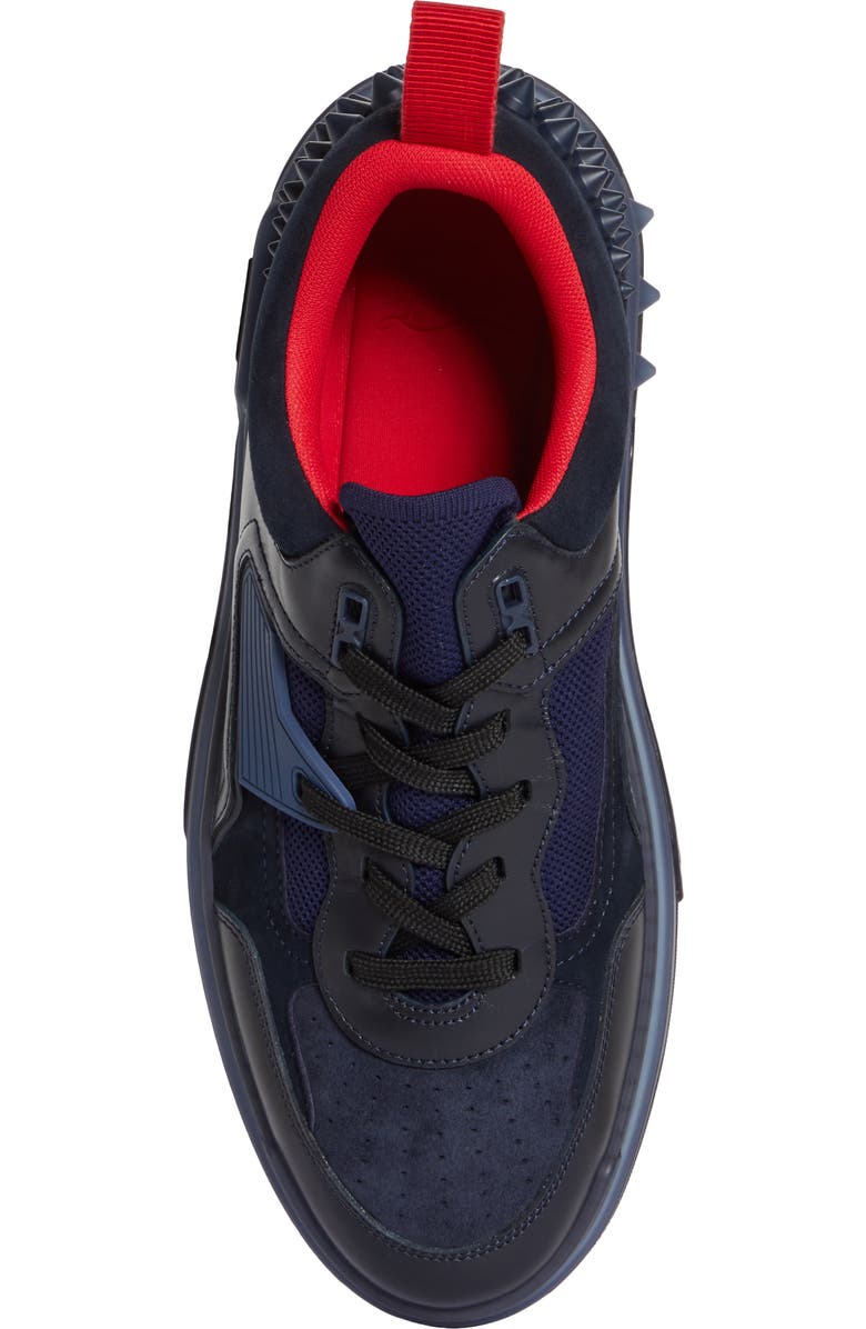 Christian Louboutin Astroloubi Flat Low Top Sneaker, Alternate, color, Marine