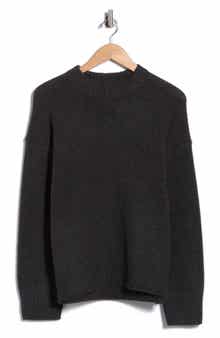 Oversized Crewneck Felted Wool & Cashmere Sweater