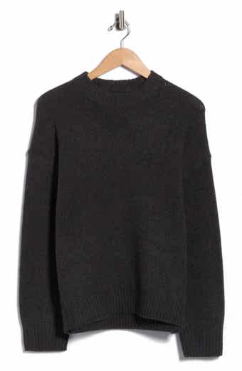 Oversized Crewneck Felted Wool & Cashmere Sweater
