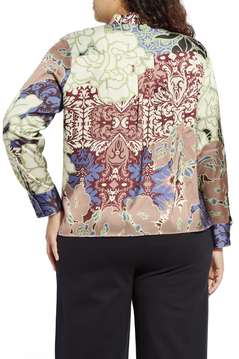Seraphina Mock Neck Top, Alternate, color, ANTIQUE GARDEN