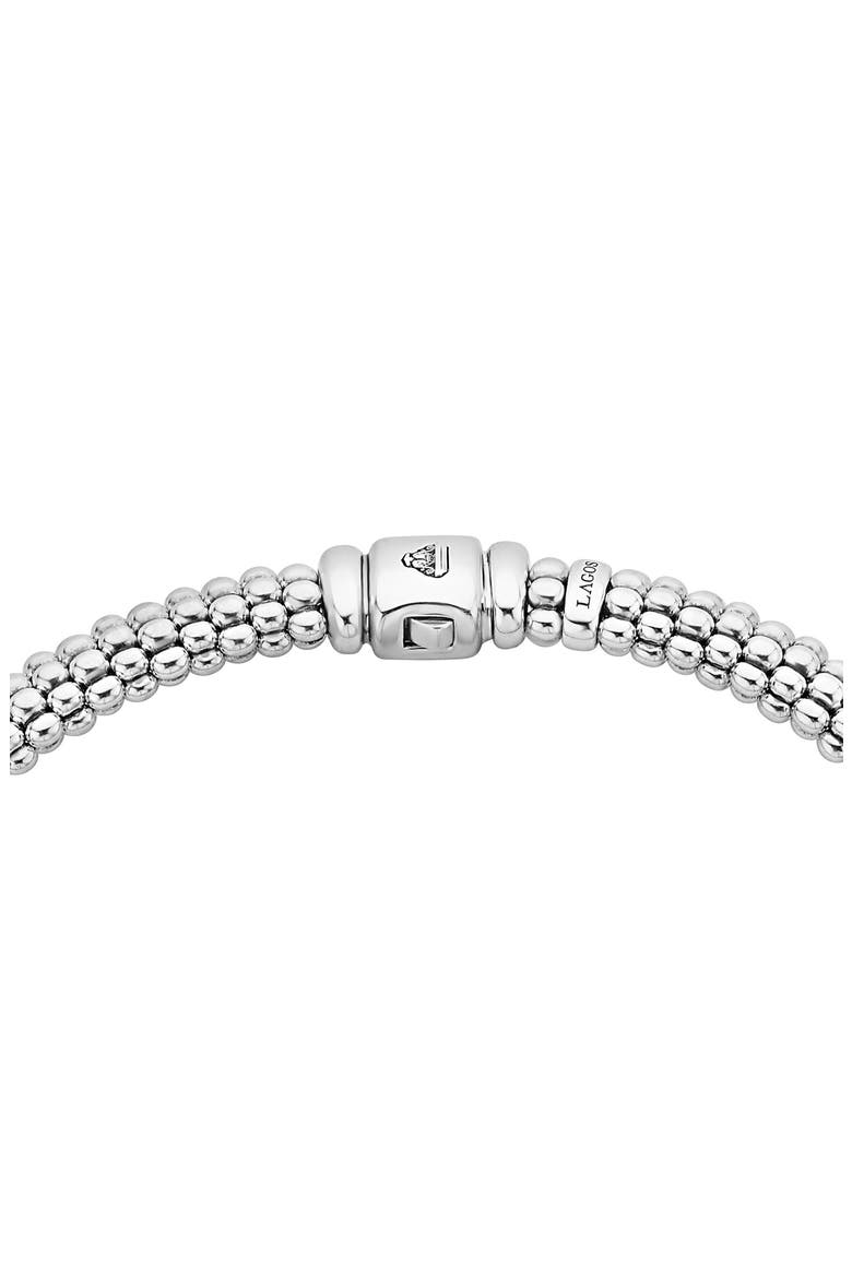 Black Caviar Diamond Rope Necklace, Alternate, color, SILVER/ CERAMIC/ DIAMOND