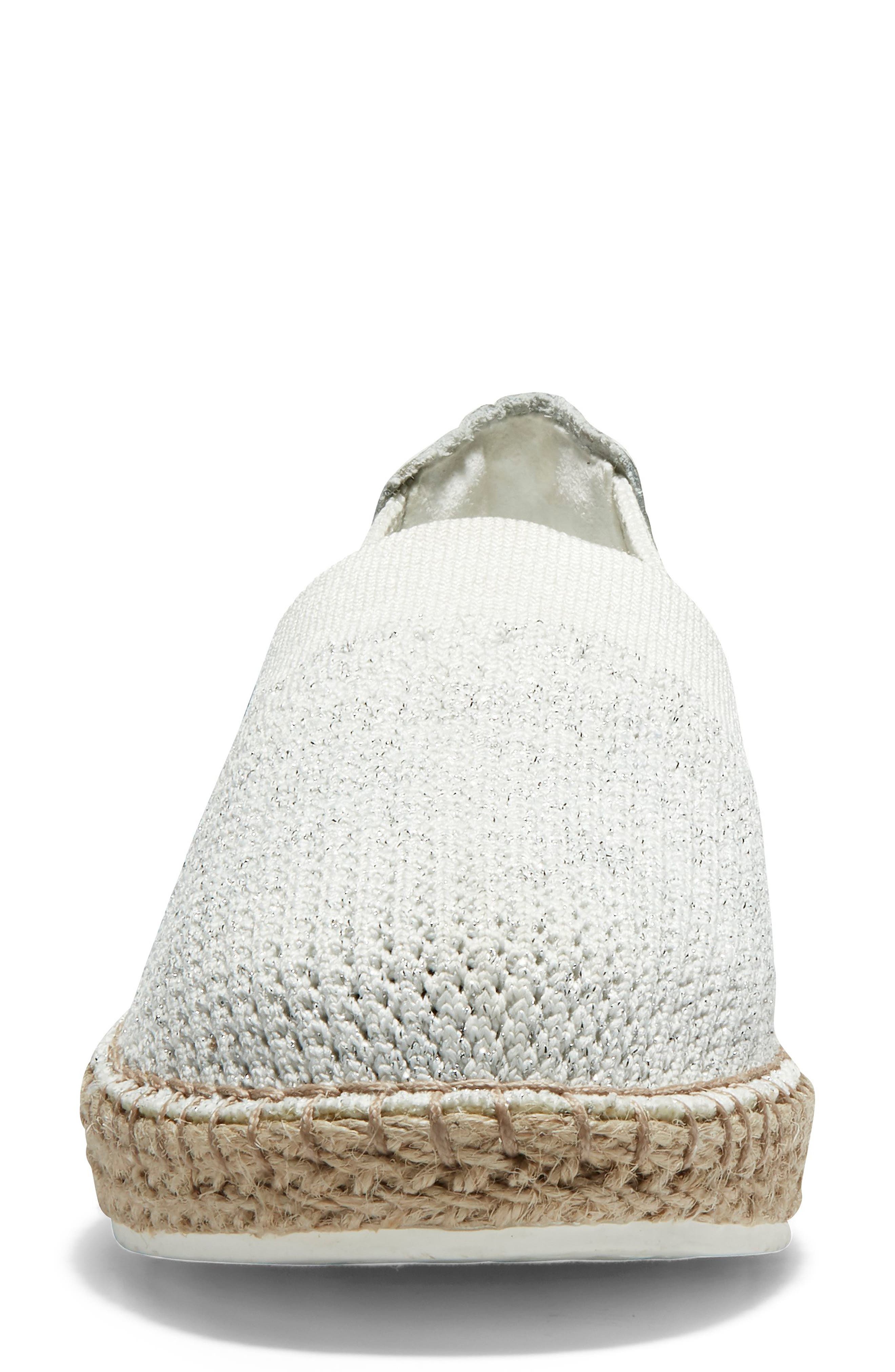 Cloudfeel Stitchlite Espadrille, Alternate, color, WHITE CHALK FABRIC