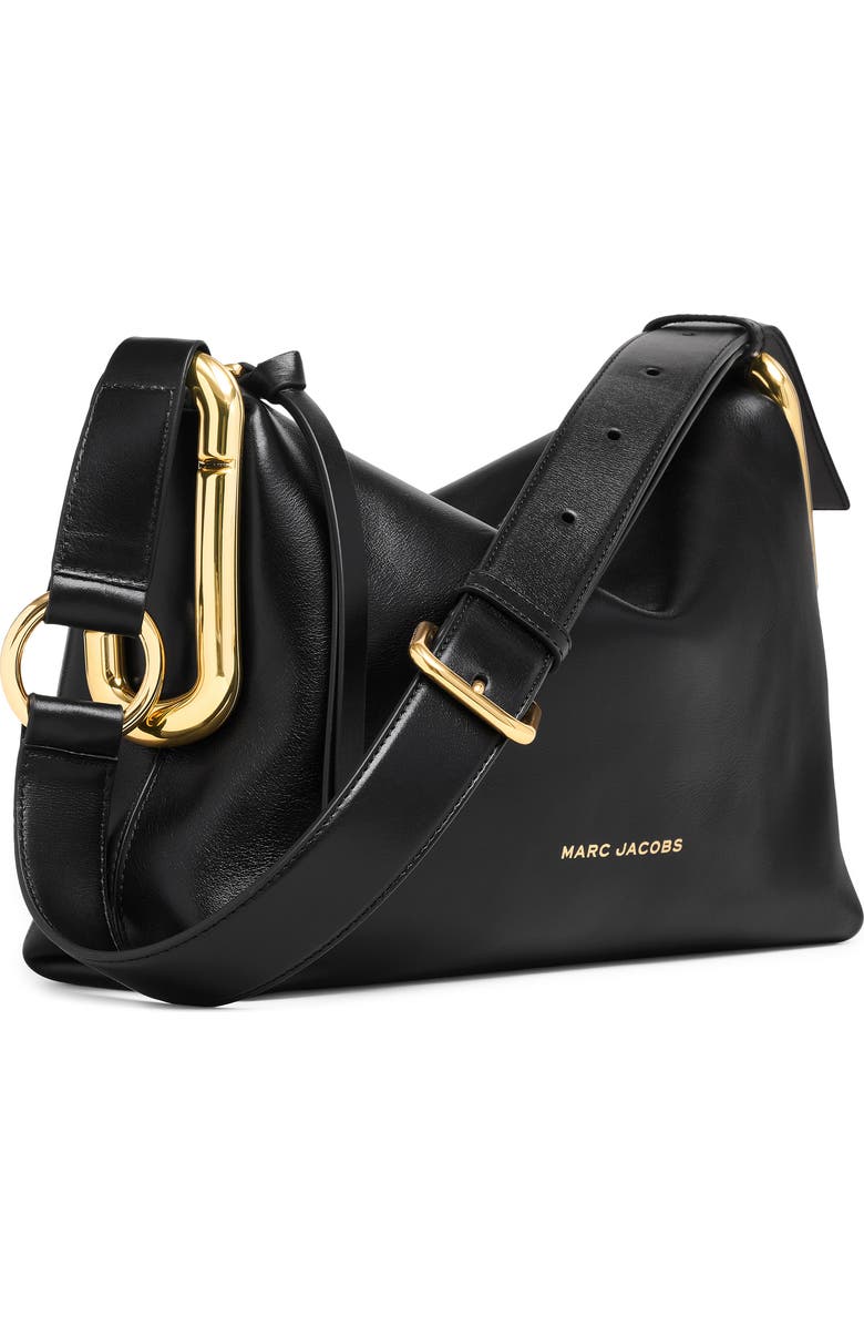 Marc Jacobs Medium Scene Leather Shoulder Bag, Alternate, color, Black