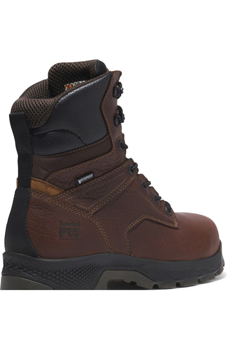 Timberland TiTAN EV 8" Composite Toe Waterproof Work Boot, Alternate, color, Brown