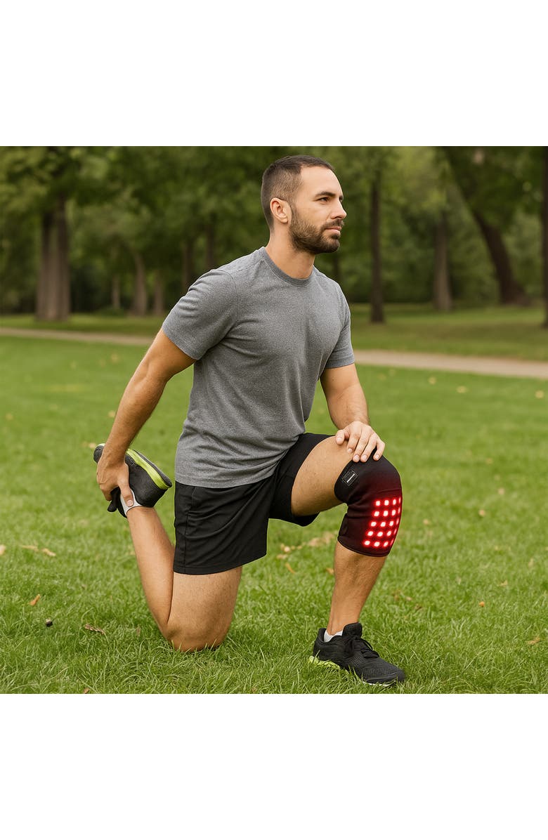 PURSONIC Red Light Therapy Knee Pad - Targeted Relief for Knee Pain, Stiffness & Recovery, Alternate, color, Black