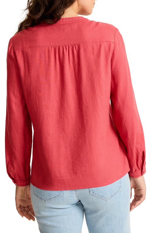 Tommy Bahama Palm Shores Linen Blend Shirt In Gold