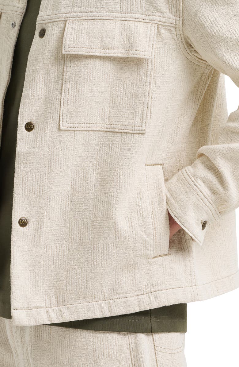 Lee Jacquard Cotton Snap Overshirt, Alternate, color, 