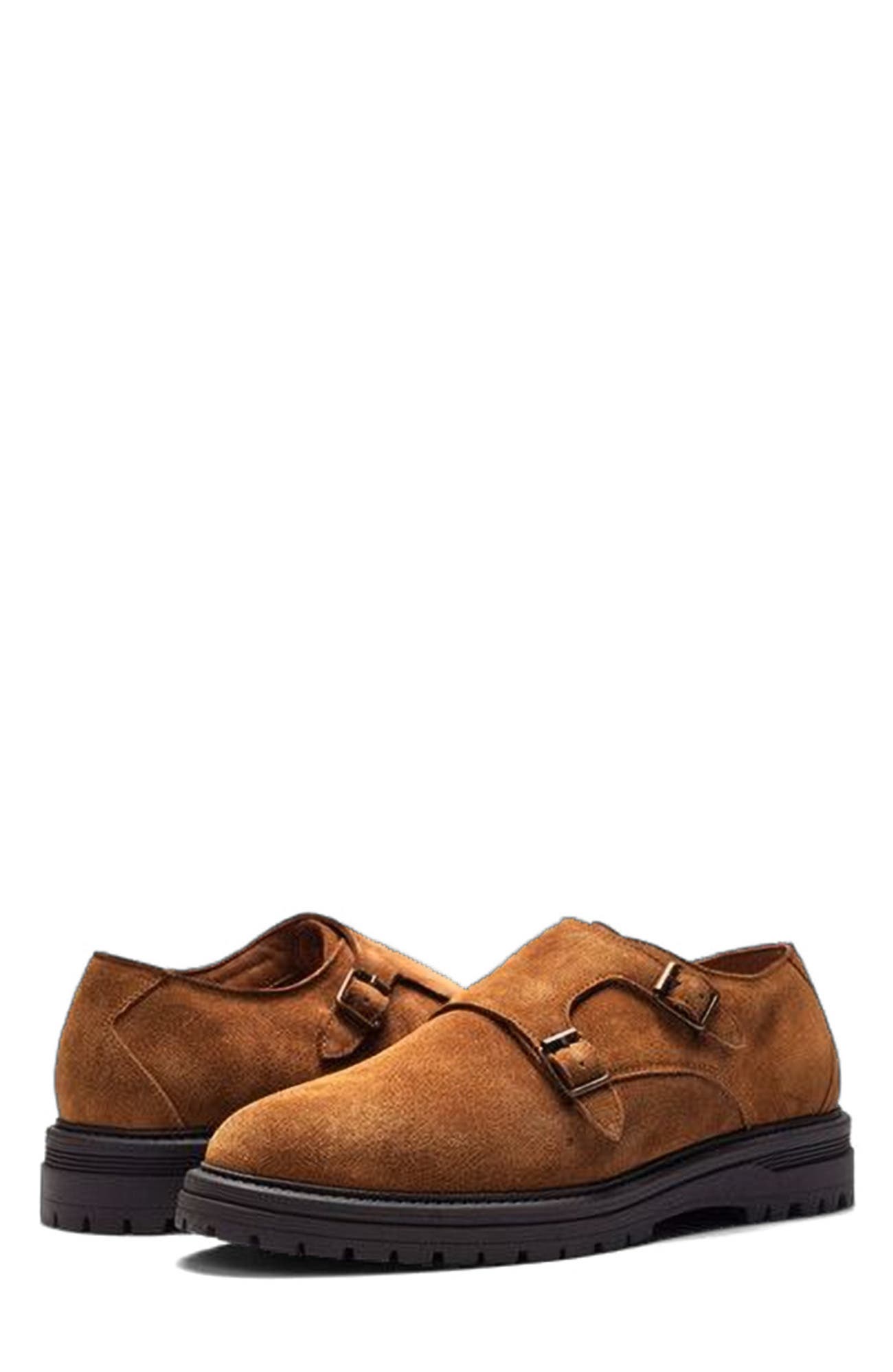A. Veer Jett Double Monk, Alternate, color, Tobacco Suede