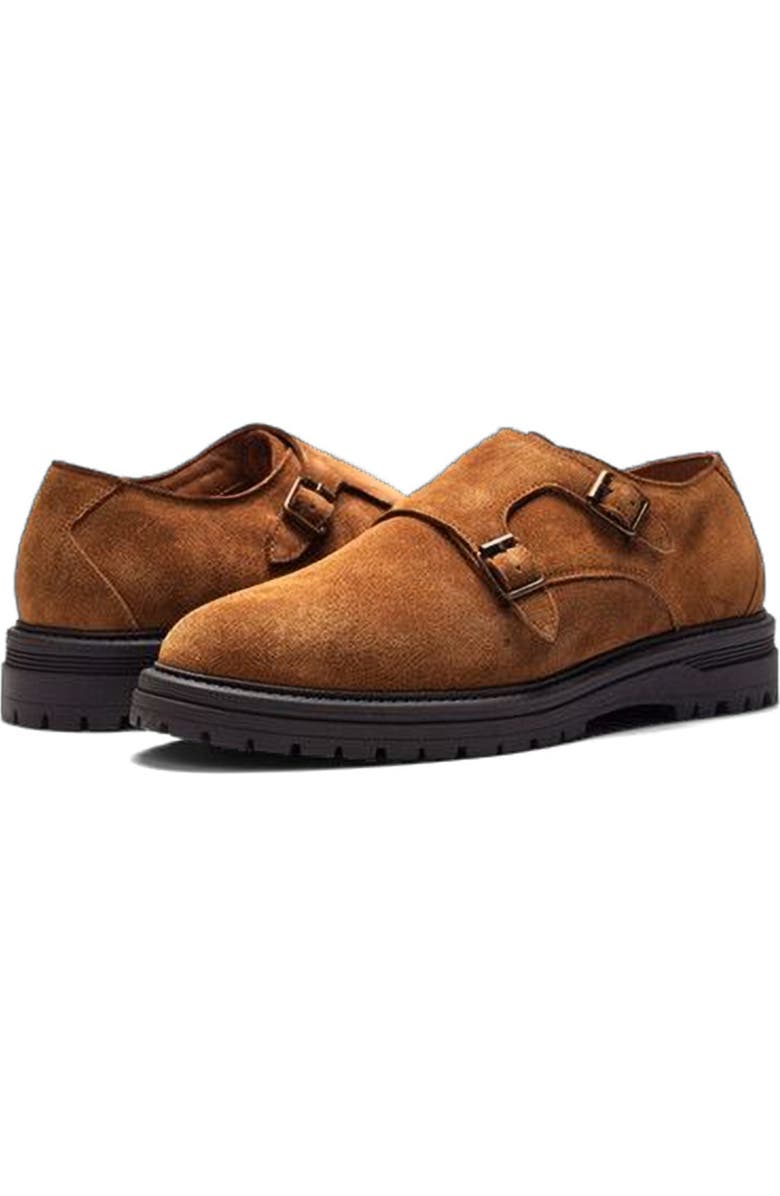 A. Veer Jett Double Monk, Alternate, color, Tobacco Suede