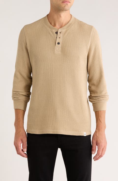 The Fireside Waffle Knit Henley
