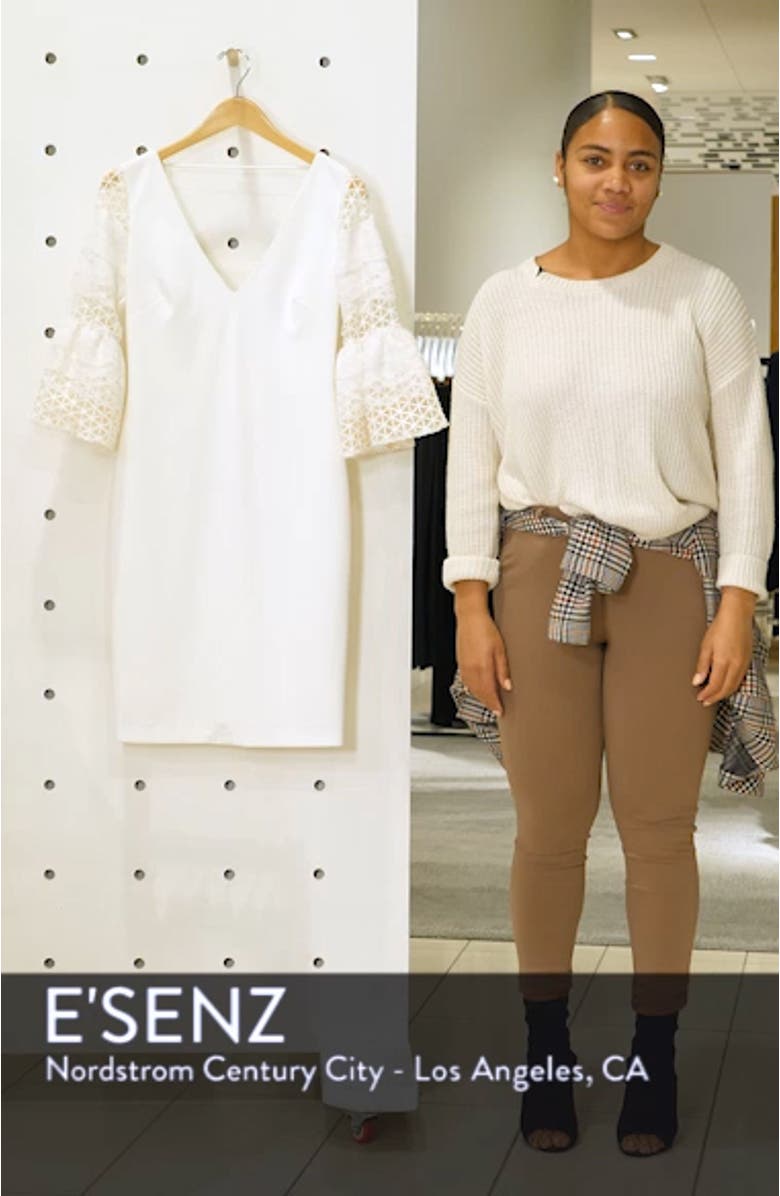 Lace Sleeve Sheath Dress, sales video thumbnail