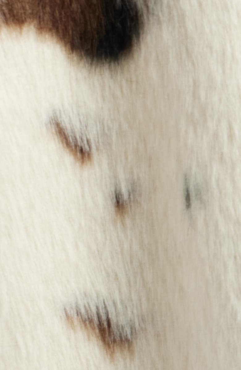 Bernardo Cow Print Faux Fur Jacket, Alternate, color, Cow Print