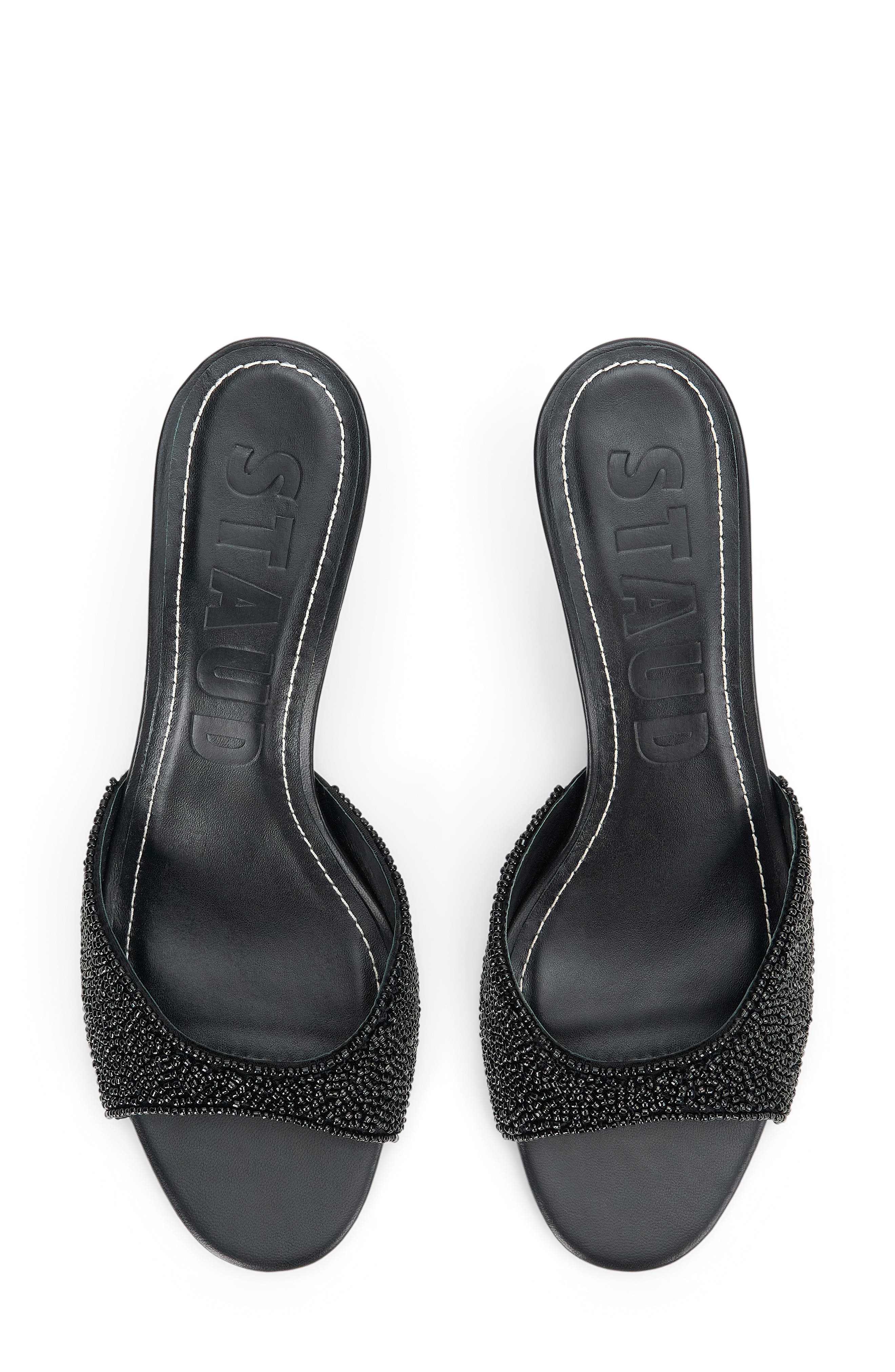 STAUD Brigitte Slide Sandal, Alternate, color, Black/Black