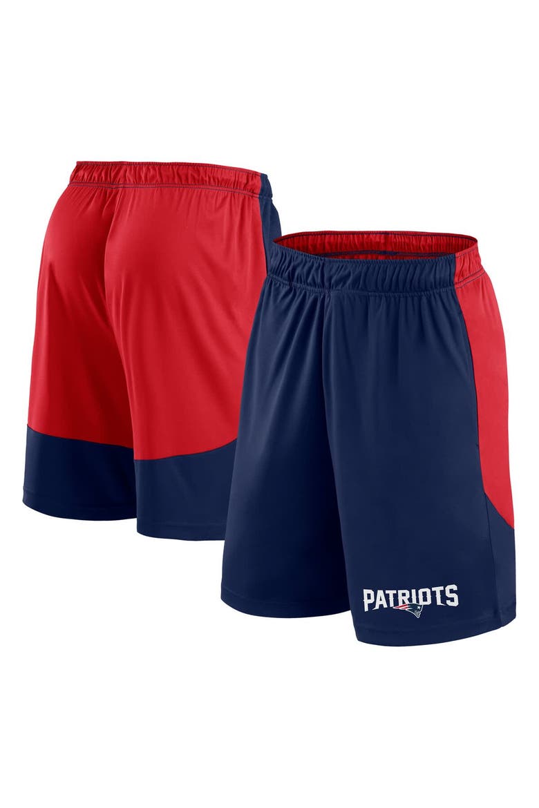 Men's Fanatics Navy/Red New England Patriots Launch Shorts, Main, color, Navy