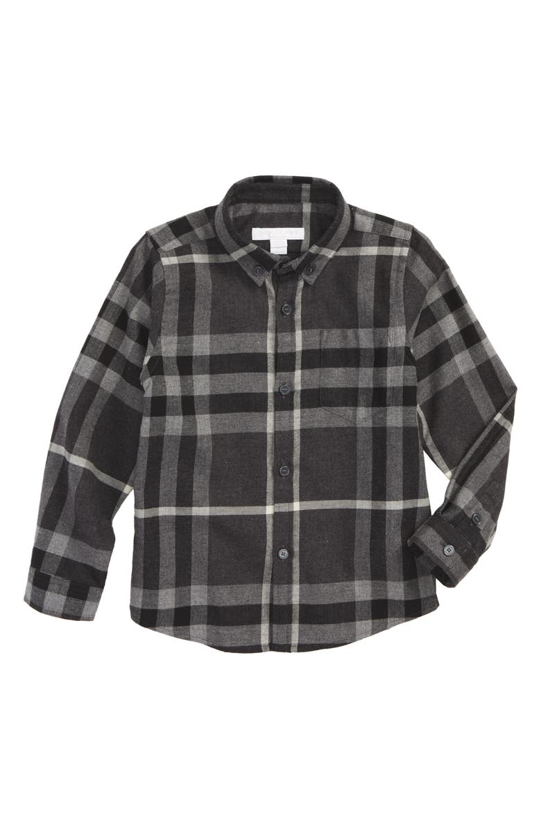 Burberry Mini Fred Plaid Shirt, Main, color, 