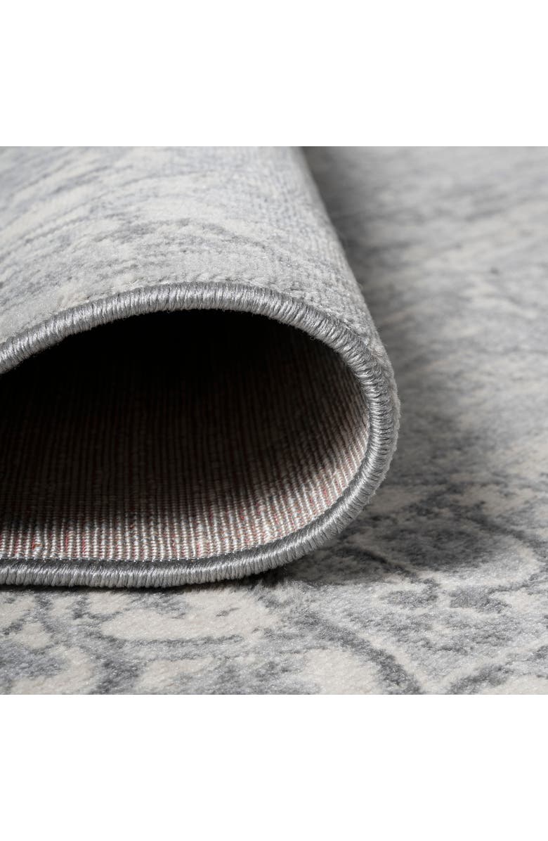 JONATHAN Y Modern Persian Vintage Moroccan Medallion Area Rug, Alternate, color, Light Gray