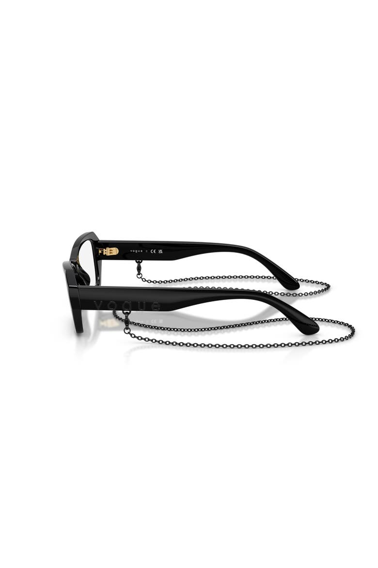 54mm Butterfly optical glasses, Alternate, color, Black