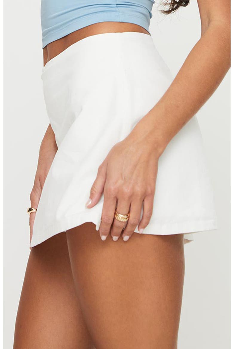 Gigi Cotton Miniskort, Alternate, color, WHITE