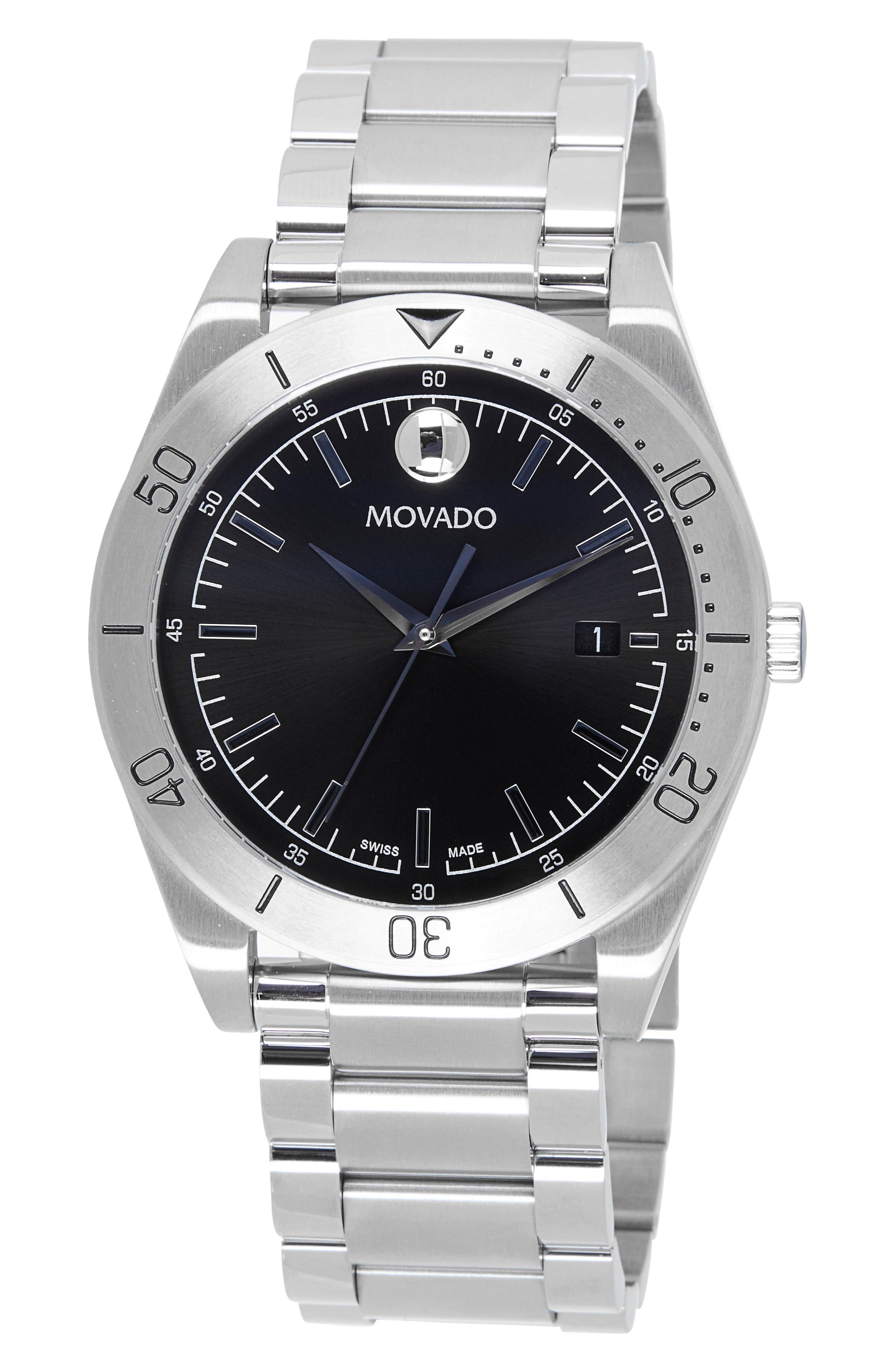Movado Sportivo Bracelet Watch, 41mm
