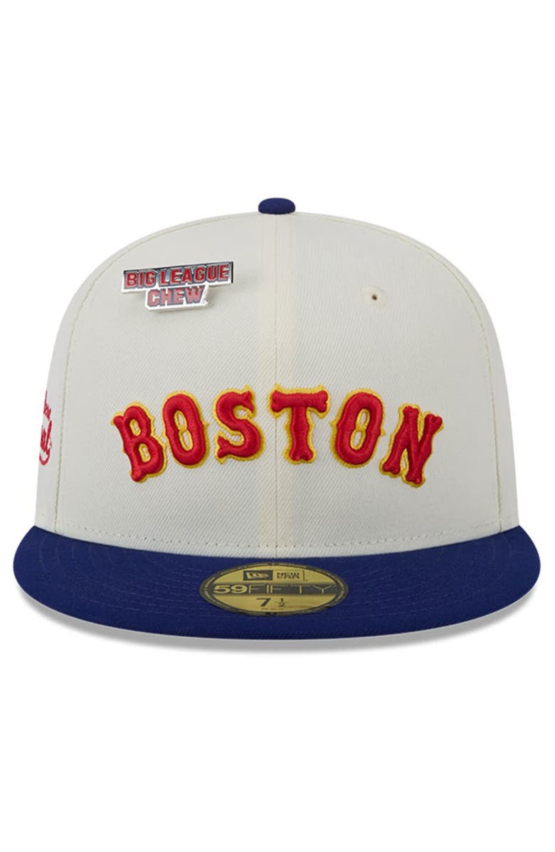 New Era Men's New Era White Boston Red Sox Big League Chew Original 59FIFTY Fitted Hat, Alternate, color, White