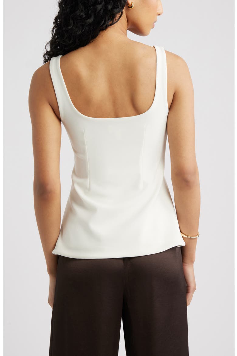 Flared Tank, Alternate, color, IVORY