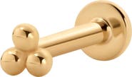 MADE BY MARY 14k Trinity Stud Earring