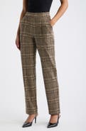 Hue Plaid Pintuck Pull-On Pants