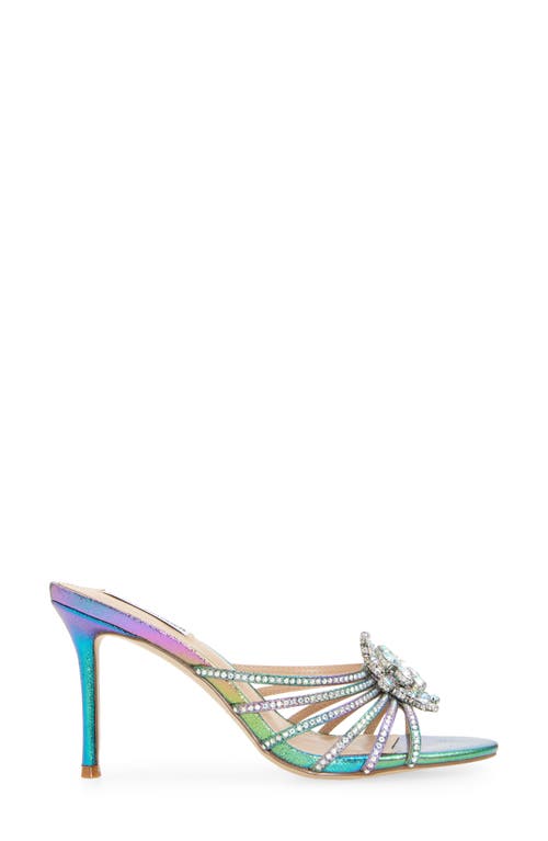 Steve Madden Cirkus Crystal Slide Sandal In Bright Multi