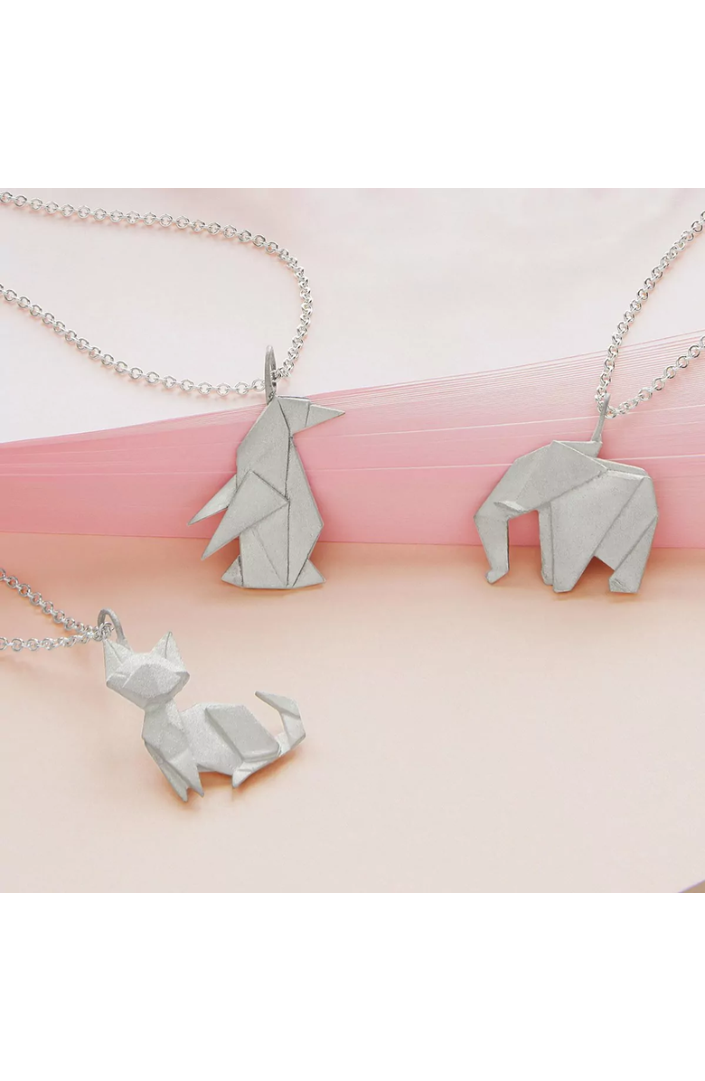 Uncommon Goods Origami Menagerie Necklaces, Main, color, Penguin