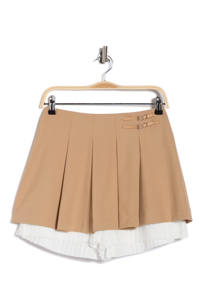 Suzie Pleated Skort, Alternate, color, CAMEL