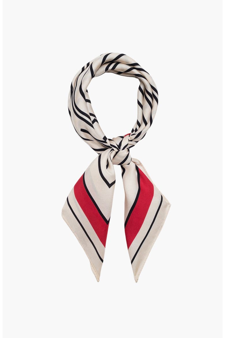 York Anine Bing Logo Scarf, Alternate, color, Tango Red