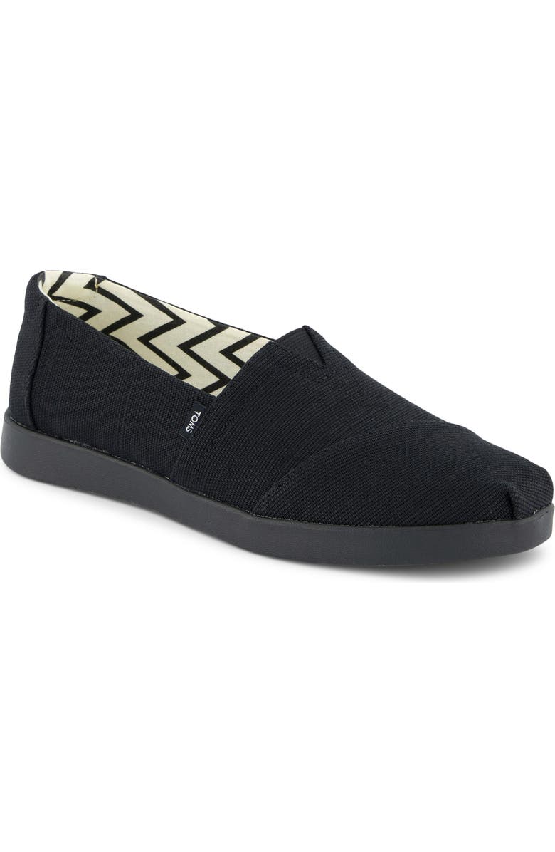 TOMS Alpargata Plus Slip-On, Main, color, Black/ Black