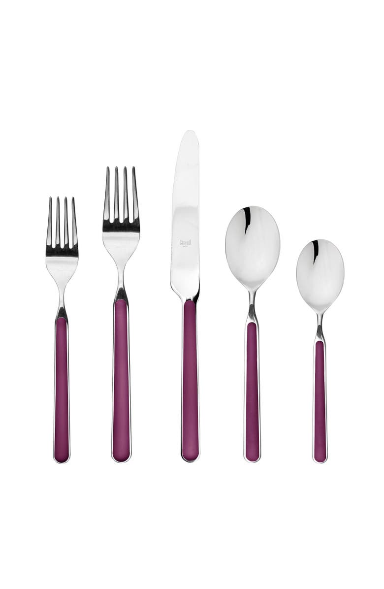 Mepra Fantasia Flatware Set - 5 Pieces, Main, color, Light Mauve